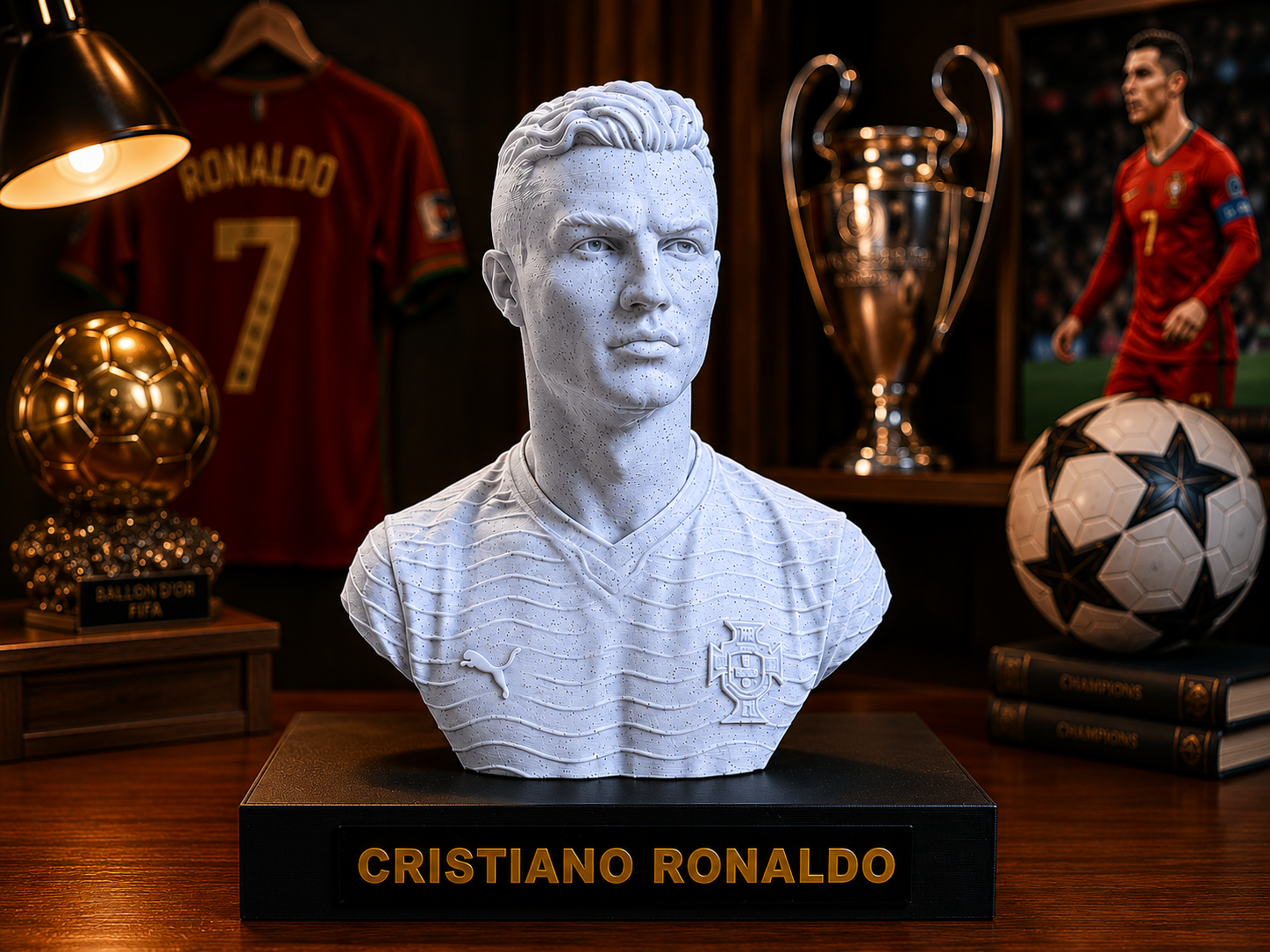 Cristiano Ronaldo Bust Figure | CR7 Statue