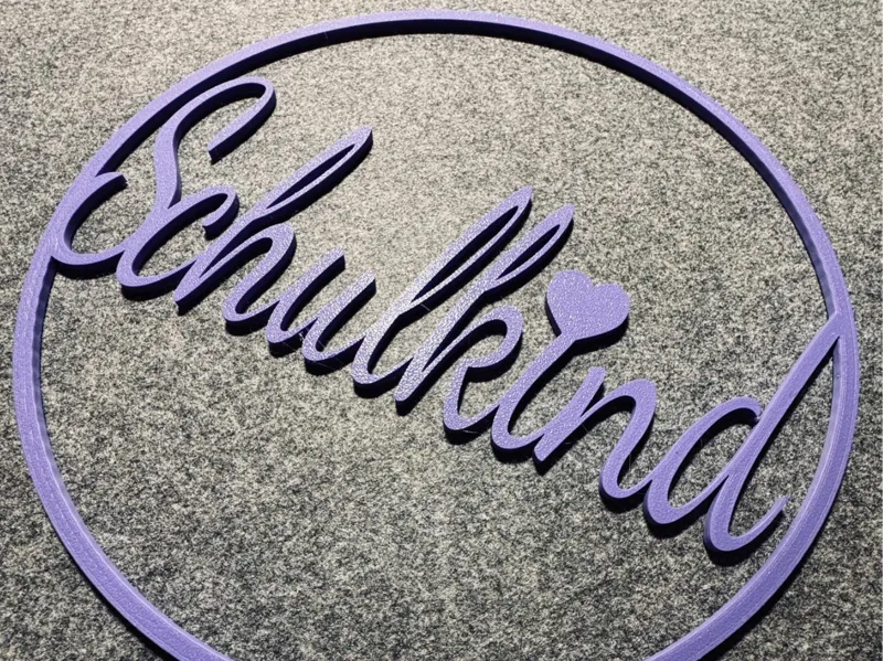 Schulkind Türkranz  24cm Schriftzug