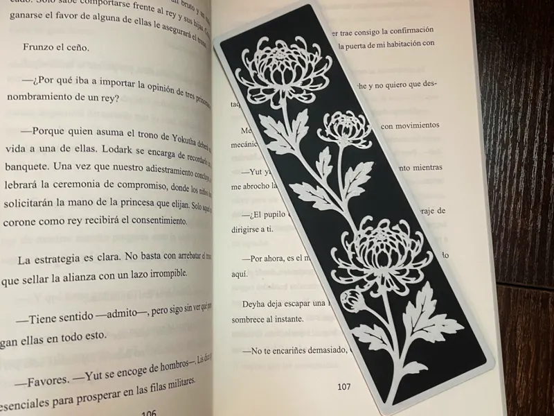 Marcapáginas Floral