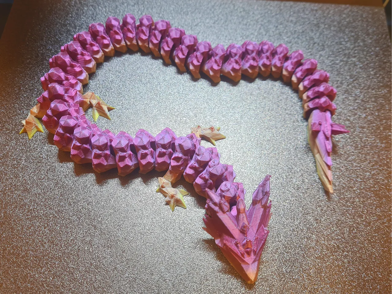 Articulated crystal dragon v2 (fixed) view 4