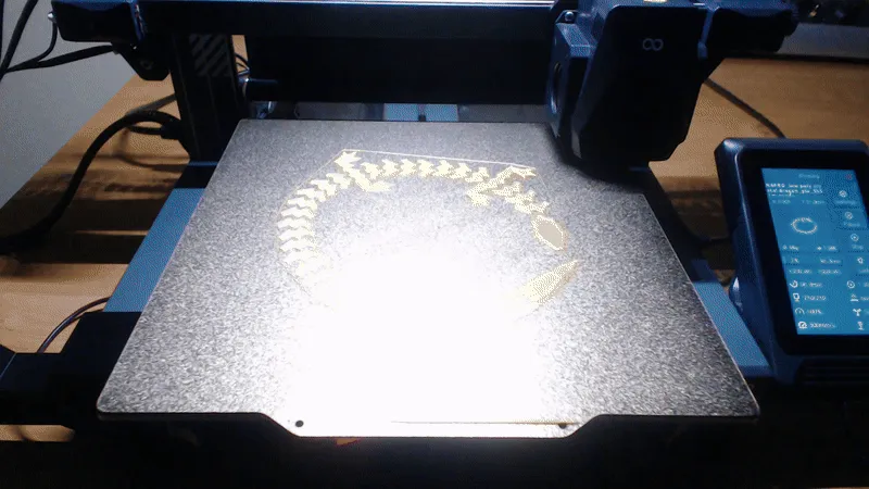 Articulated crystal dragon v2 (fixed) view 3