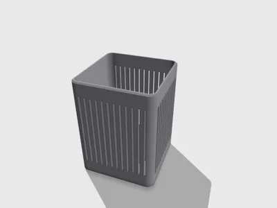 Minimalist Square Pen Holder