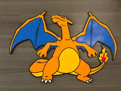 BIG Charizard wall art. No AMS needed