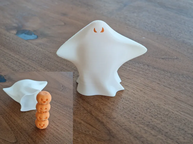 Not so spooky ghost , 4 pumpkins hiding
