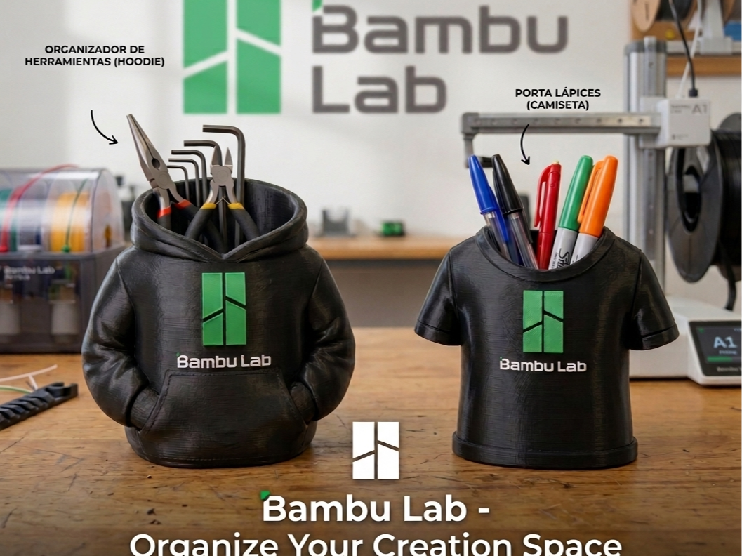 BAMBU LAB HOODIE ORGANIZER AND T-SHIRT PEN HOLDER