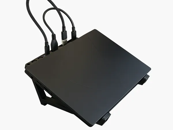 Support pour ordinateur portable avec fente pour station d'accueil
