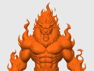 Leon humanoinde de fuego