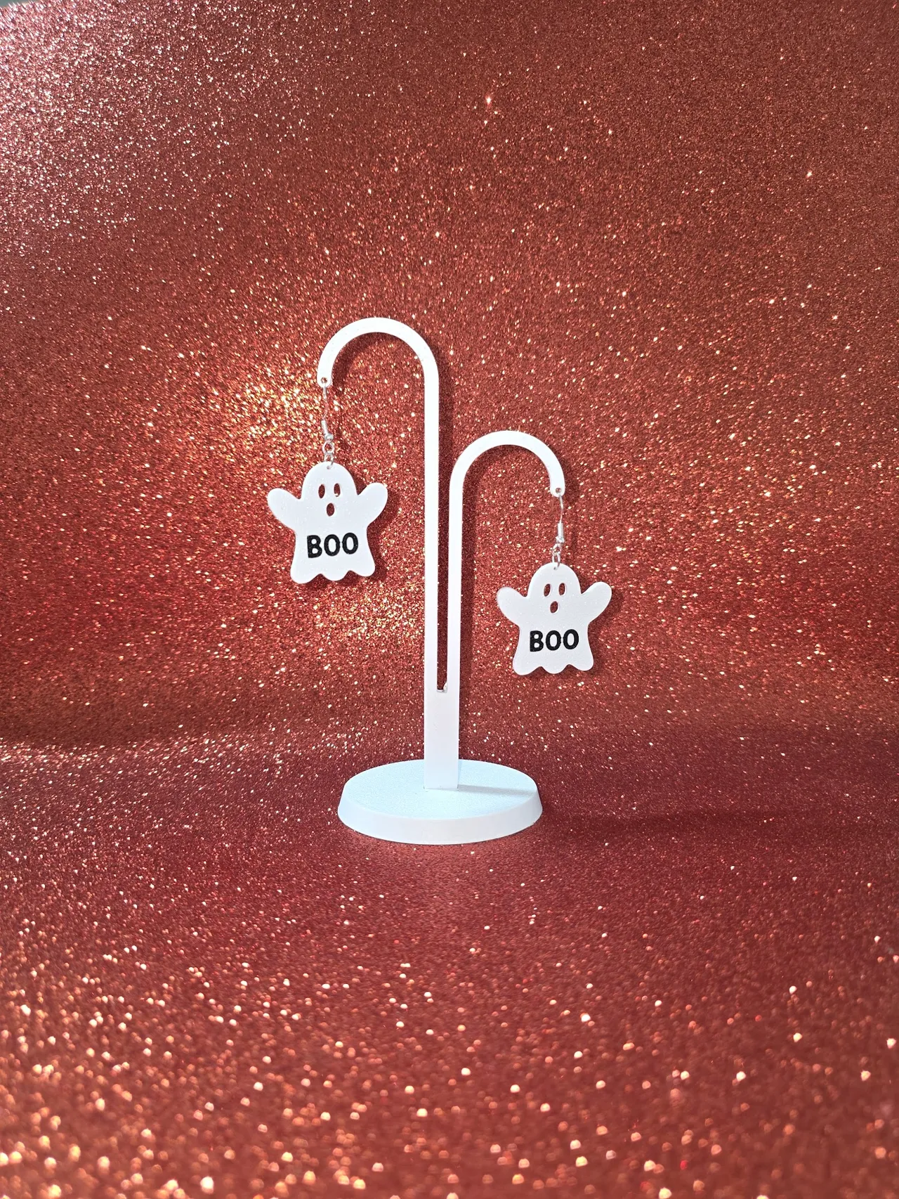 Boo earrings view 3