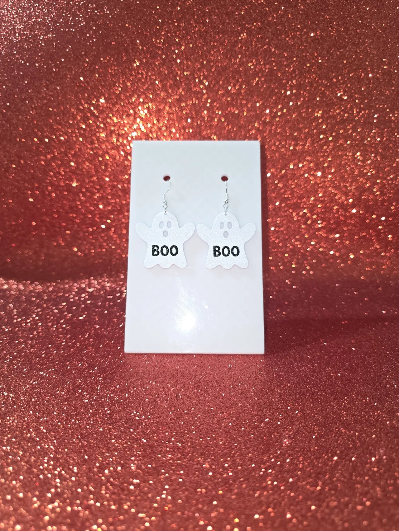 Boo earrings view 2