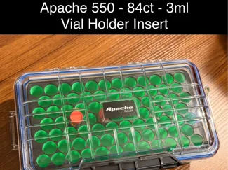 Apache 550 Weatherproof Case Insert | 84 3mL Vials
