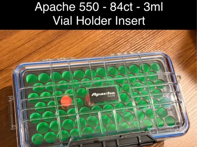 Apache 550 Weatherproof Case Insert | 84 3mL Vials