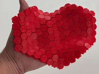 NASA Fabric Flexi Heart 