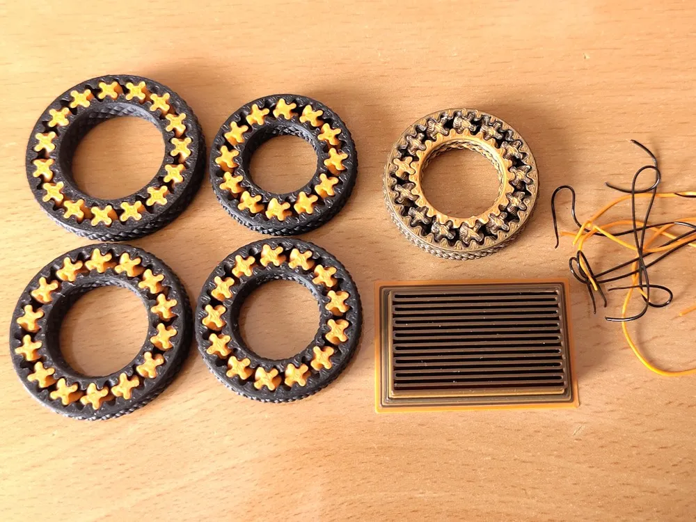 fidget gear ring with inside knurling view 2