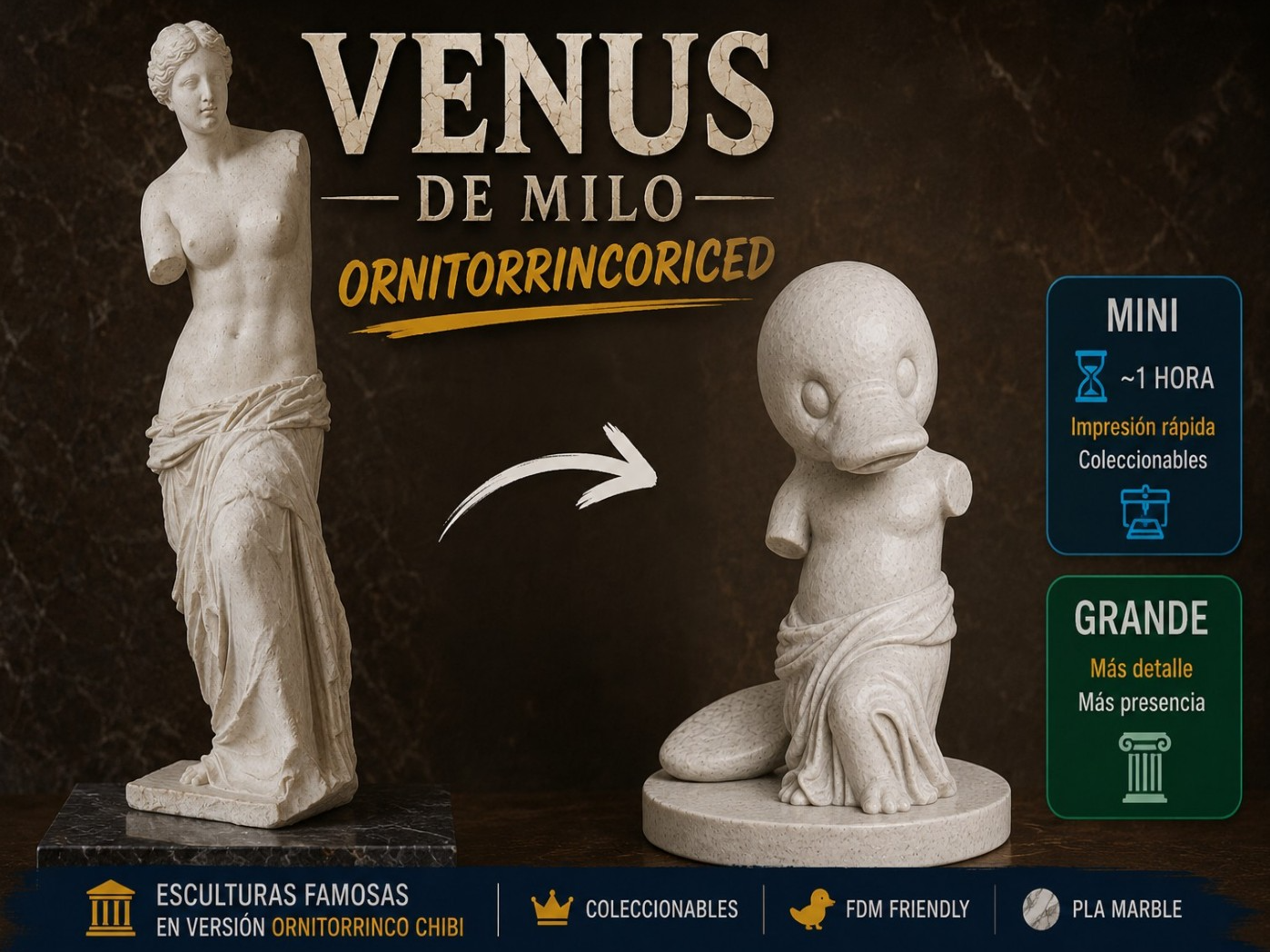 VENUS DE MILO VERSION ORNITORRINCO