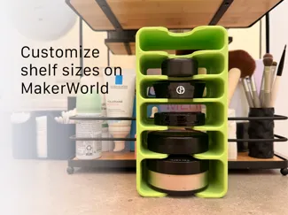 Mini Shelf Makeup Organizer - Customizable