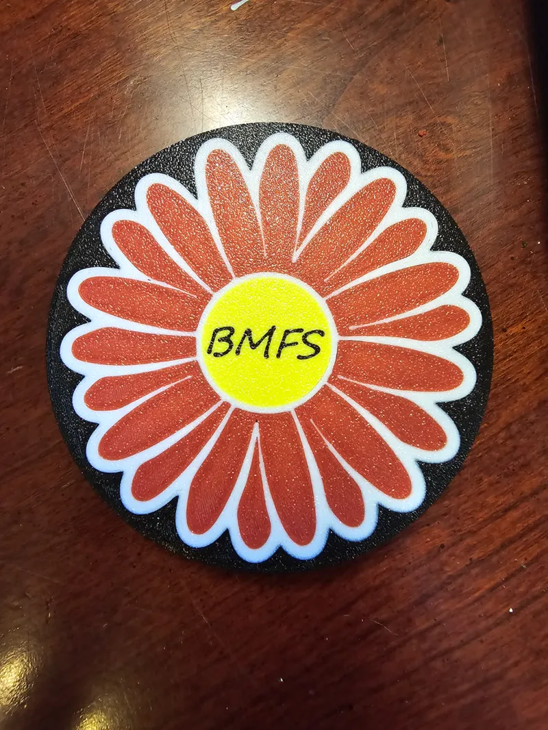 Billy Strings (BMFS) Red Daisy Drink Coaster