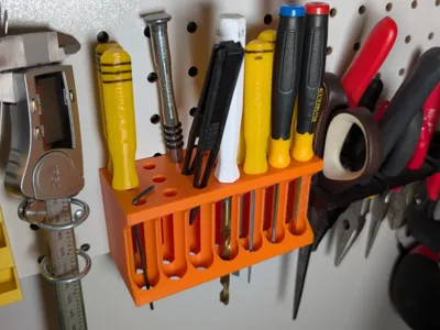 Peg Board Small Tools Holder (3 rows of 7)