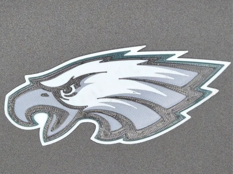 Eagles Layered Logo - Wall Art, Magnet & Keychain 