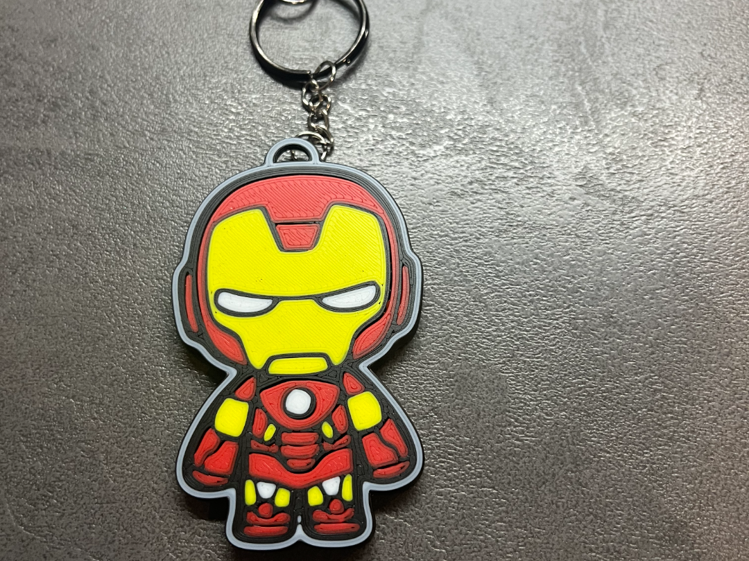 Iron Man inspired keychain