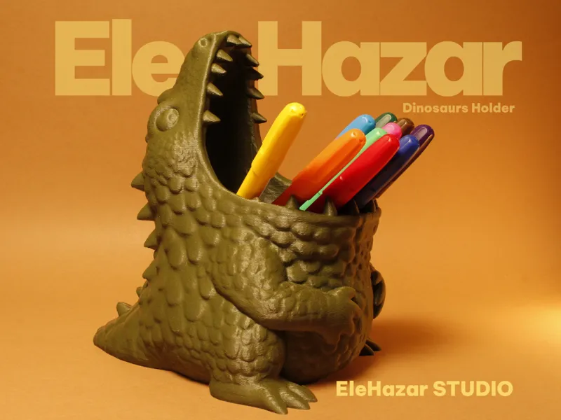 Dinosaur Pencil Holder