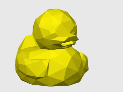 low poly duck