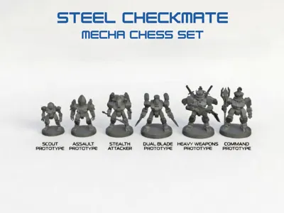 Steel Checkmate - Mecha Chess Pieces