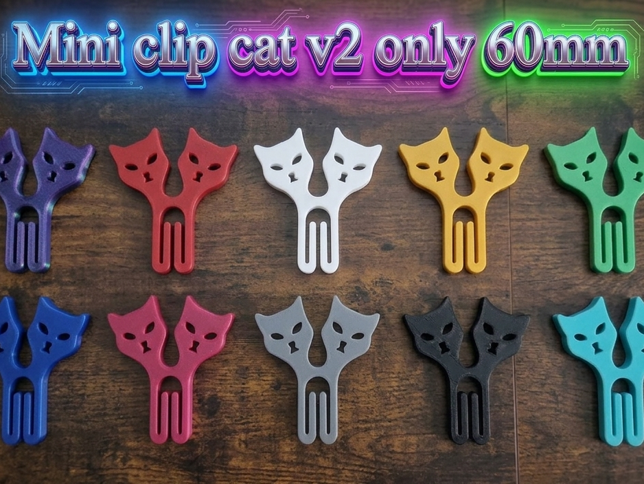 Mini clip cat v2 simpatica per sacchetti