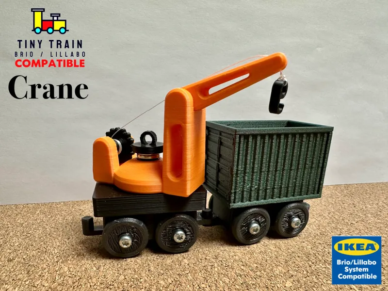 Tiny Train Crane - Ikea Lillabo/Brio