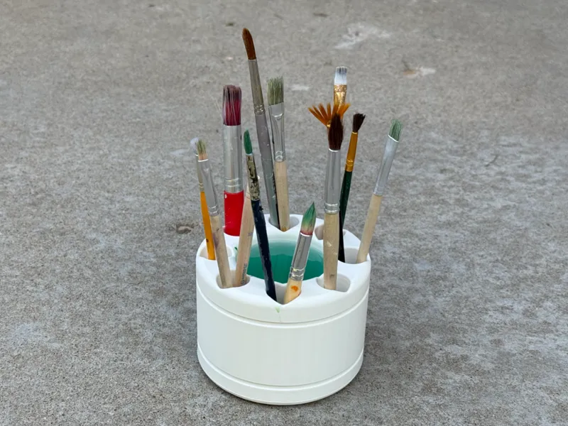 Paint Brush and Water Holder
