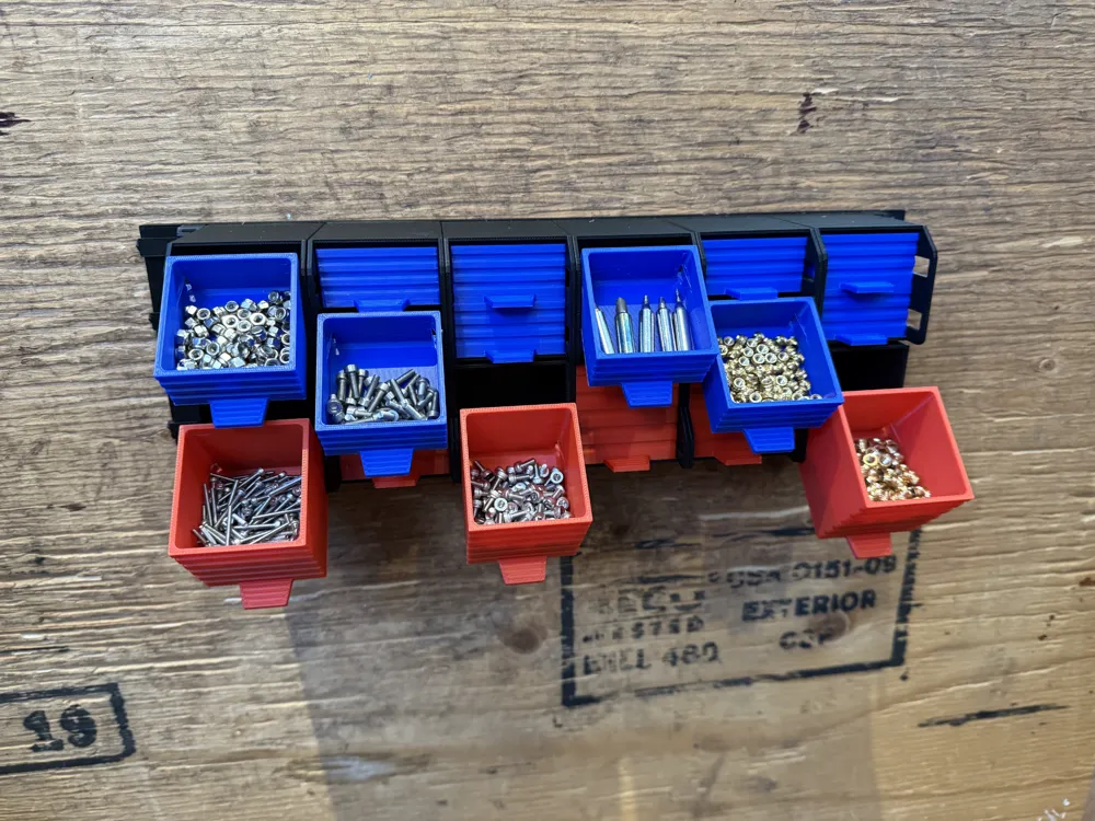 Sliding bucket storage system - Free 3D Print Model - MakerWorld