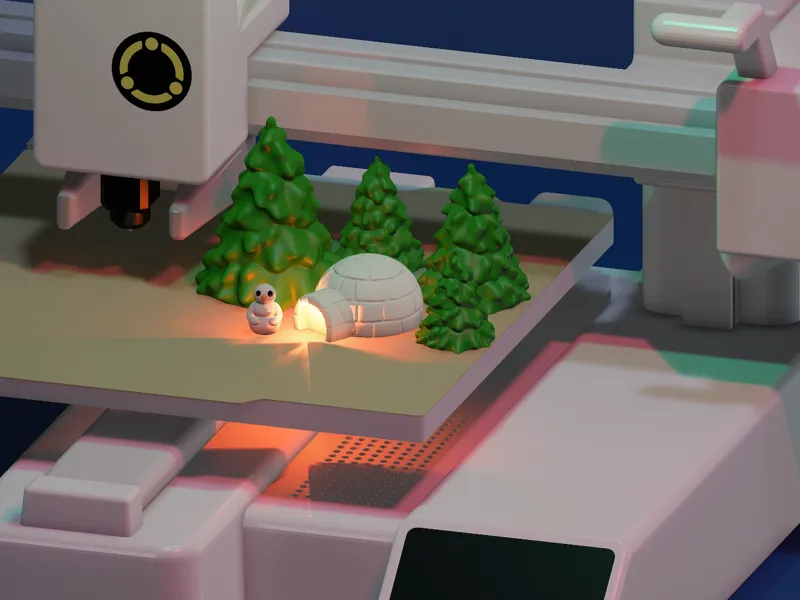 Tiny winter igloo