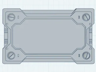 Sci-Fi Inspired Sign Plate (Add Your Own Text!)