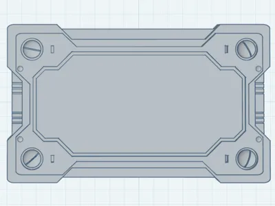Sci-Fi Inspired Sign Plate (Add Your Own Text!)
