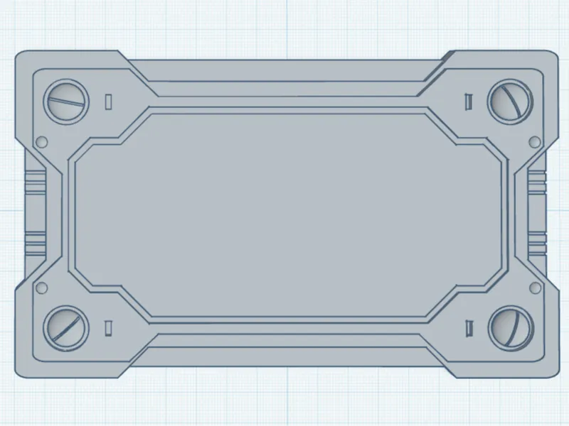 Sci-Fi Inspired Sign Plate (Add Your Own Text!)