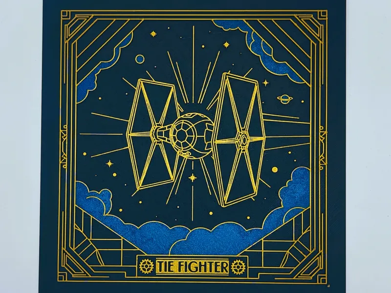 Star Wars - Tie Fighter - Art Déco Stil