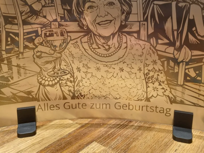 Halterung für Metallbilder 0,5mm Dicke