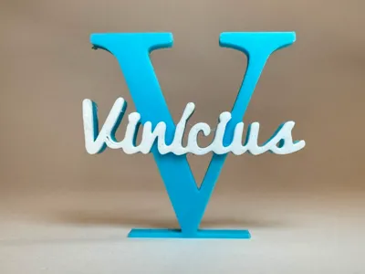3D Name Plate - Vinícius