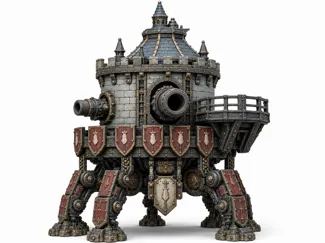 Walking City Siege Fortress - FDM Friendly Cogfort