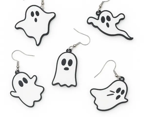 Pendientes fantasma para Halloween