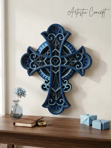 Estante o repisa: Hyperdetailed Cross — vista de referencia 2
