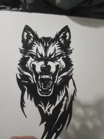 Décoration murale tête de loup — photo 2