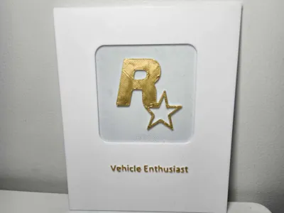 Rockstar GTAV Trophy Plaque