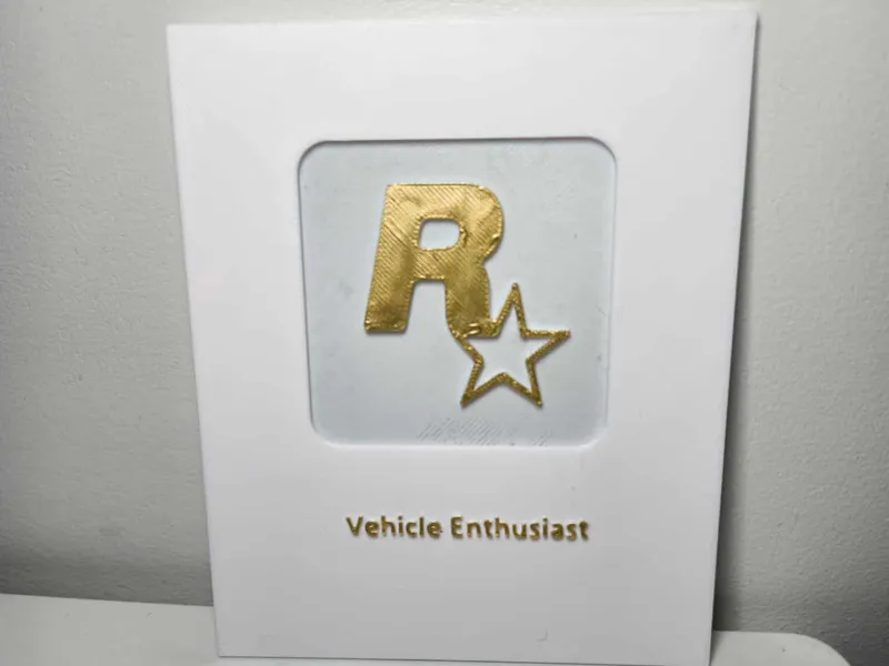 Rockstar GTAV Trophy Plaque
