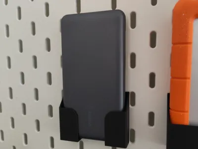 Powerbank holder (belkin) skadis plate