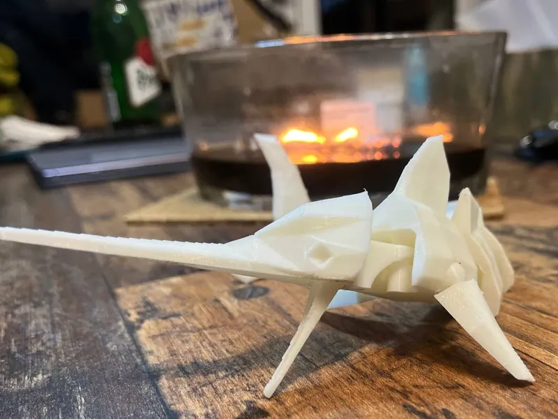 Low poly articulated Marlin
