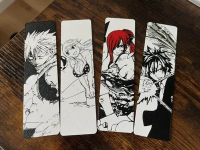 Fairy Tail inspired bookmarks