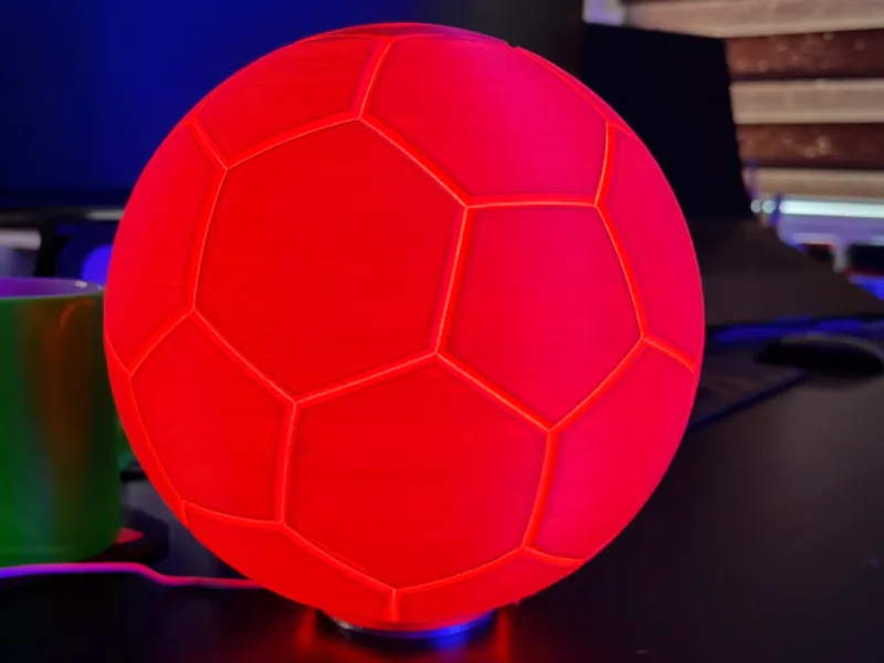 Football Soccer Ball Lamp for LED Lamp Kit 001 