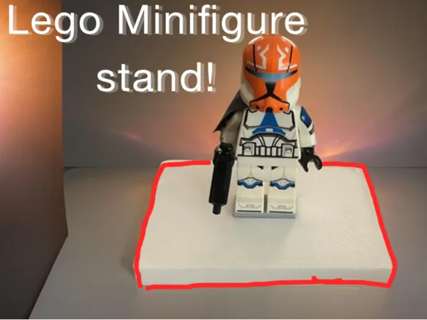 Socle de présentation pour figurine compatible Lego
