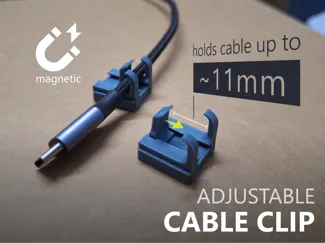 Cable Clip / Organizer | magnetic & adjustable 