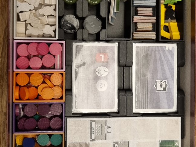 Tramways boardgame insert